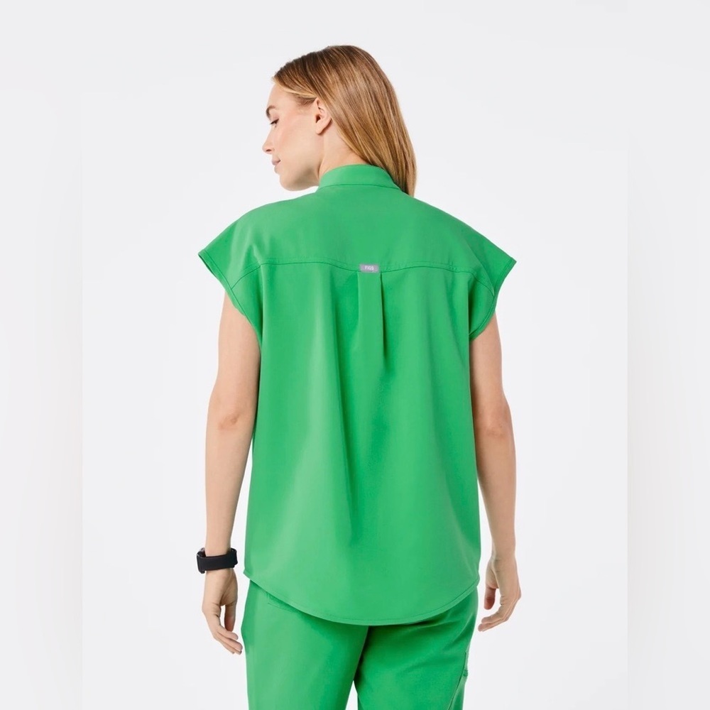 Figs Rafaela Oversized Scrub Top Emerald Size 3XL NWT - Picture 13 of 15